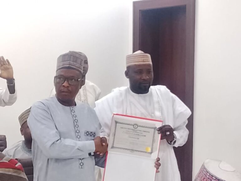 An rantsar da Ali Musa Hardwoker a matsayin halartaccen shugaban karamar hukumar Kumbotso a Kano img 20260324 1405024130544903186323196